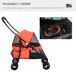 Carrito para Mascota Tela Oxford, Acero PawHut Carrito para Mascota Tela Oxford, Acero PawHut Rojo