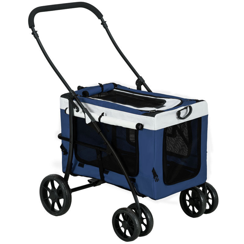 Carrito para Perros Tela Oxford, Acero PawHut