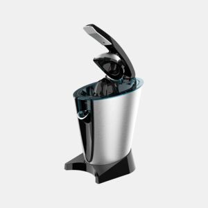 Cecotec Espremedor elétrico com braço em aço inoxidável para laranjas e citrinos com 600 W de potência, filtro em aço inoxidável e dois cones de plástico amovíveis de diferentes tamanhos.