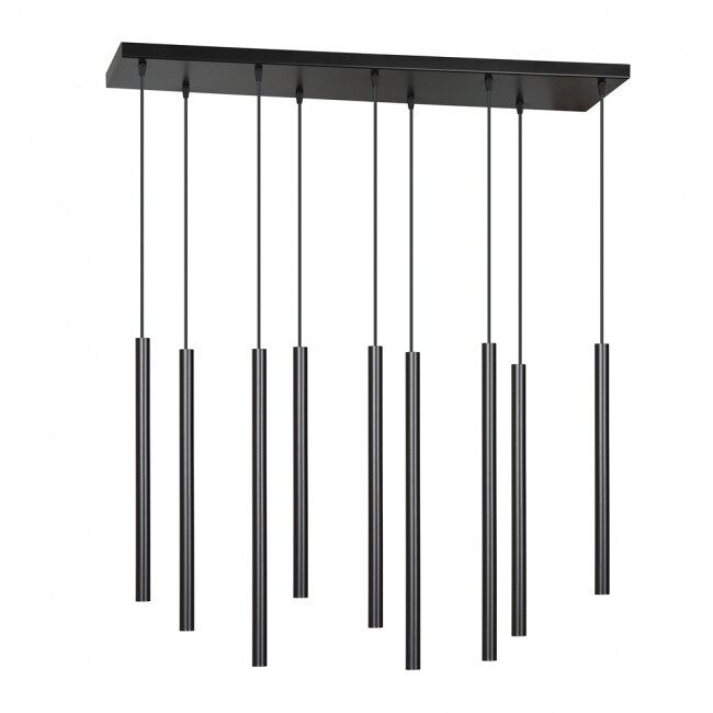 Regleta de techo tizo negro 9 luces marca wonderlamp