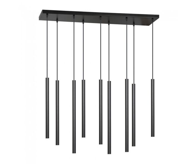 Regleta de techo tizo negro 9 luces marca wonderlamp