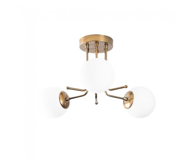 Plafón de techo marga oro 3 luces marca wonderlamp