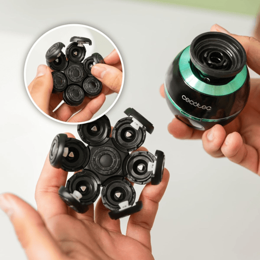 Aparador de Cabelo-Máquina de Barbear Cecotec PrecisionCare Skull Shaver