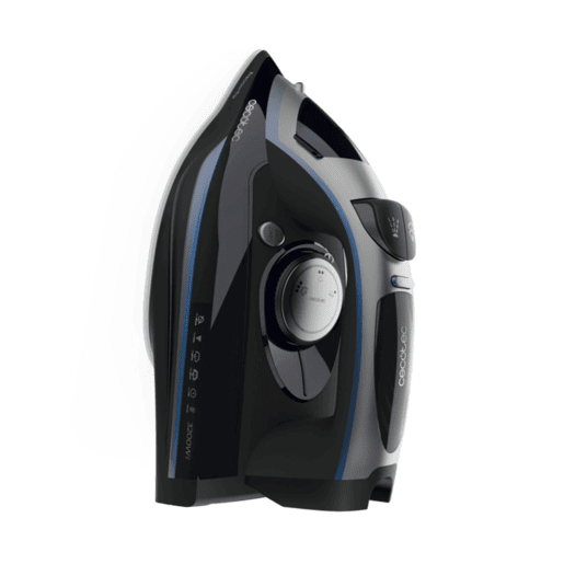 Cecotec Ferro de engomar horizontal com bomba de 3200 W, jato de vapor de 285 gmin e base anodizada ultradeslizante para uma durabilidade máxima.