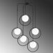 Lámpara de techo Escott II (3 luces) Nórdico Lámpara de techo Escott II (3 luces) Nórdico Negro