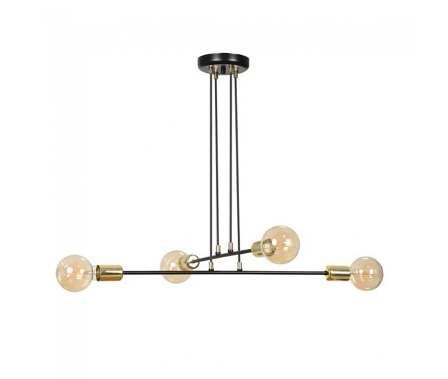 Lámpara de techo sives negro 4 luces marca wonderlamp