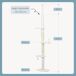 Árbol para Gato Aglomerado de Madera, Felpa, Sisal PawHut Árbol para Gato Aglomerado de Madera, Felpa, Sisal PawHut Blanco