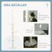 Árbol para Gato Aglomerado de Madera, Felpa, Sisal PawHut Árbol para Gato Aglomerado de Madera, Felpa, Sisal PawHut Blanco