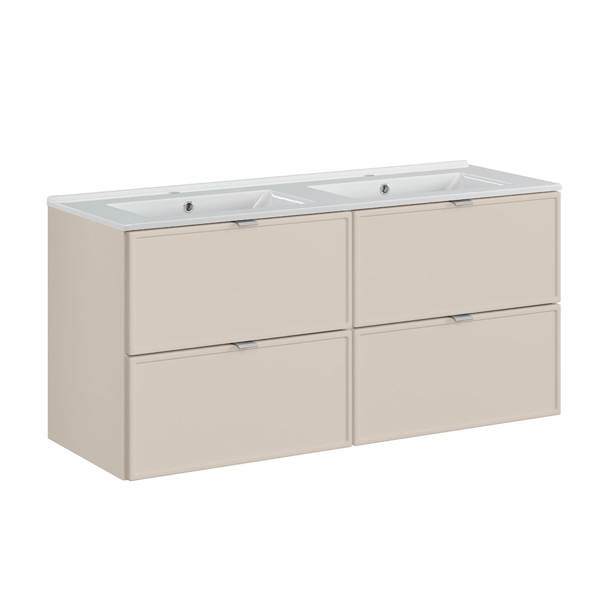 Mueble doble lavabo encastrado Alba