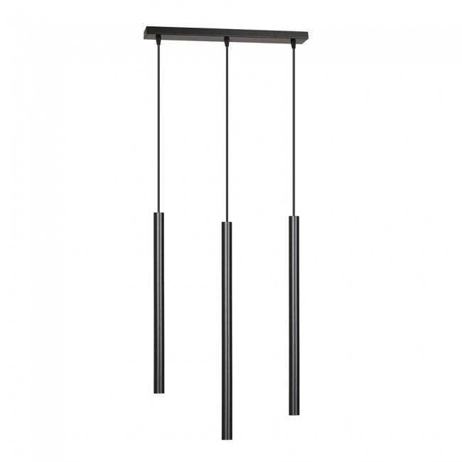 Regleta de techo tizo negro 3 luces marca wonderlamp