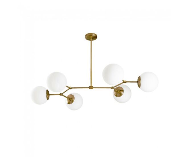 Lámpara de techo mulen dorado 6 luces marca wonderlamp