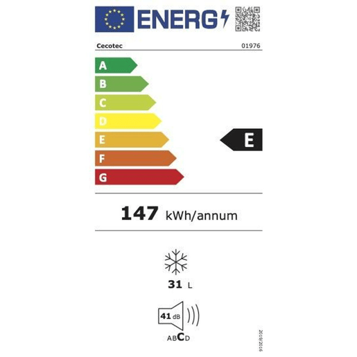 Cecotec Bolero CoolMarket 31 Glass Black