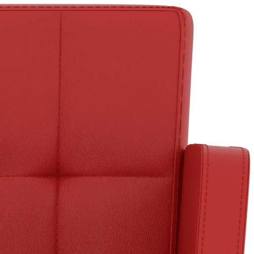 vidaXL Bancos de bar 2 pcs couro artificial vermelho