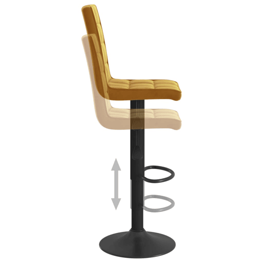 vidaXL Bancos de bar 2 pcs veludo castanho vidaXL Bancos de bar 2 pcs veludo castanho