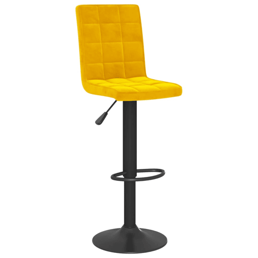 vidaXL Bancos de bar 2 pcs veludo amarelo mostarda vidaXL Bancos de bar 2 pcs veludo amarelo mostarda