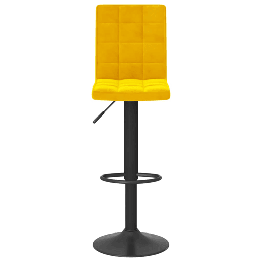 vidaXL Bancos de bar 2 pcs veludo amarelo mostarda vidaXL Bancos de bar 2 pcs veludo amarelo mostarda