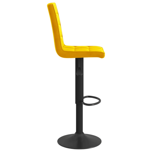 vidaXL Bancos de bar 2 pcs veludo amarelo mostarda vidaXL Bancos de bar 2 pcs veludo amarelo mostarda