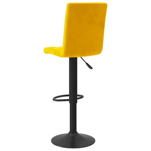 vidaXL Bancos de bar 2 pcs veludo amarelo mostarda vidaXL Bancos de bar 2 pcs veludo amarelo mostarda