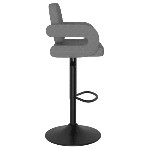 vidaXL Bancos de bar 2 pcs tecido cinzento-claro vidaXL Bancos de bar 2 pcs tecido cinzento-claro