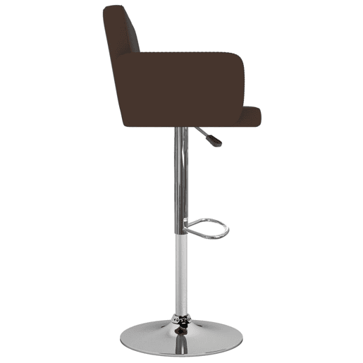 vidaXL Bancos de bar 2 pcs couro artificial castanho vidaXL Bancos de bar 2 pcs couro artificial castanho