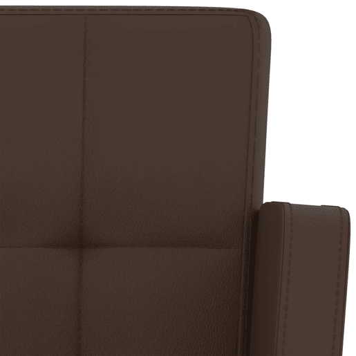 vidaXL Bancos de bar 2 pcs couro artificial castanho vidaXL Bancos de bar 2 pcs couro artificial castanho