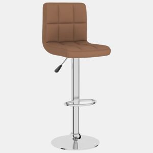vidaXL Banco de bar tecido castanho