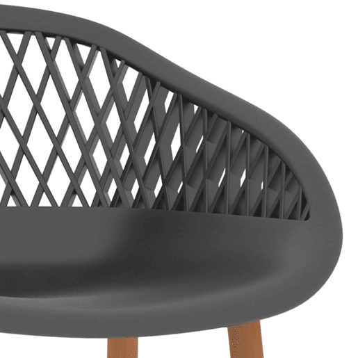 vidaXL Cadeiras de bar 2 pcs cinzento