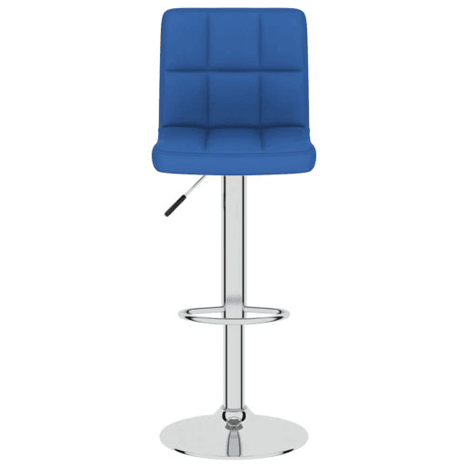 vidaXL Bancos de bar 2 pcs tecido azul