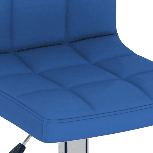 vidaXL Bancos de bar 2 pcs tecido azul