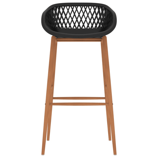 vidaXL Cadeiras de bar 2 pcs preto vidaXL Cadeiras de bar 2 pcs preto