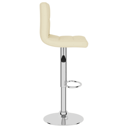 vidaXL Banco de bar tecido cor creme vidaXL Banco de bar tecido cor creme