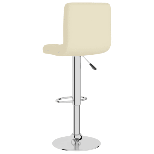 vidaXL Banco de bar tecido cor creme vidaXL Banco de bar tecido cor creme