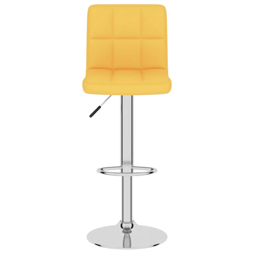 vidaXL Bancos de bar 2 pcs tecido amarelo mostarda vidaXL Bancos de bar 2 pcs tecido amarelo mostarda