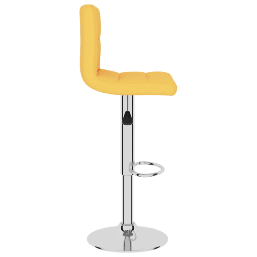 vidaXL Bancos de bar 2 pcs tecido amarelo mostarda vidaXL Bancos de bar 2 pcs tecido amarelo mostarda