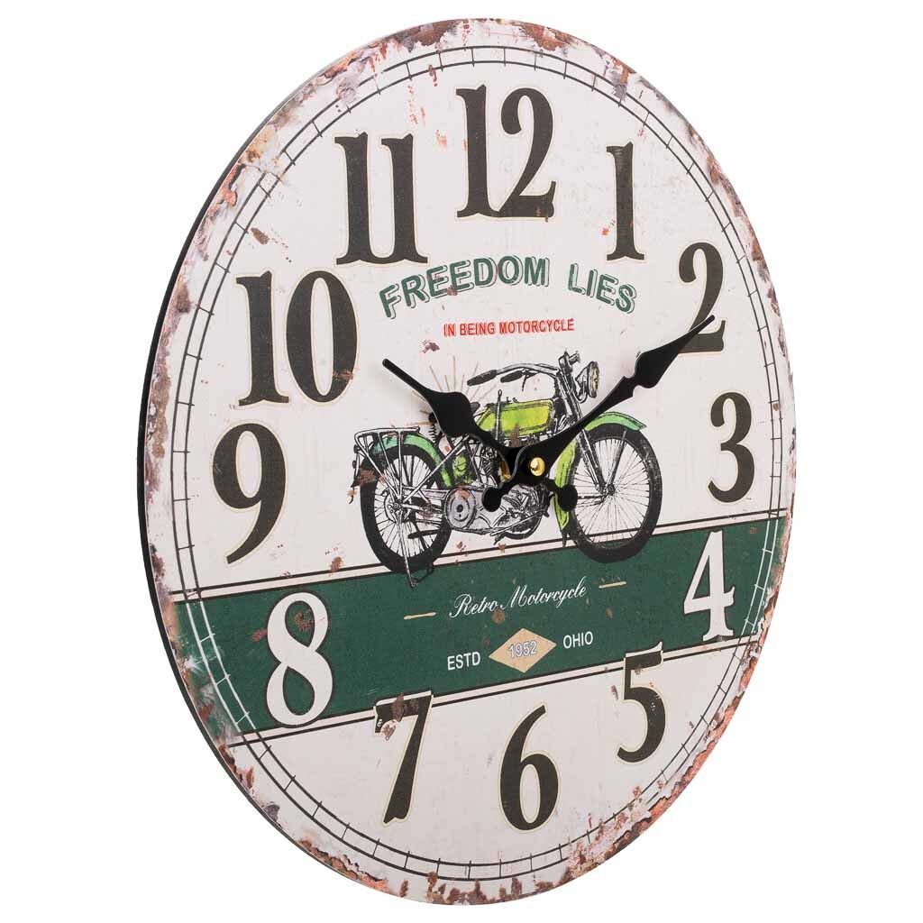 Reloj de pared de madera