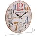 Reloj de pared de madera Reloj de pared de madera Blanco