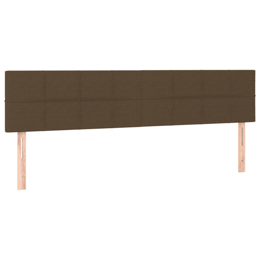 vidaXL Cabeceira de cama c luzes LED tecido 180x5x7888 cm castanho vidaXL Cabeceira de cama c luzes LED tecido 180x5x7888 cm castanho