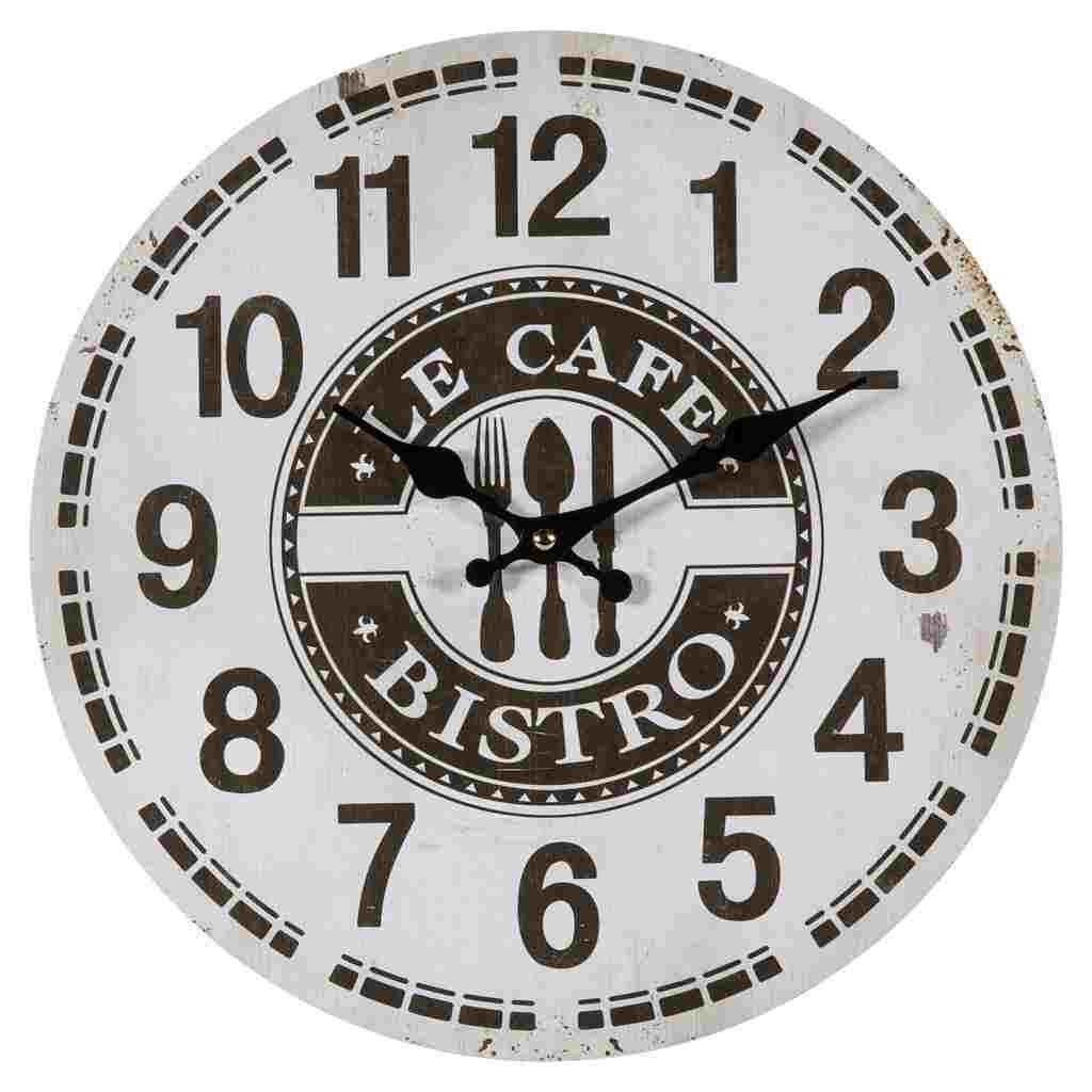 Reloj de pared de madera