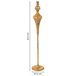 Candelabro de metal Candelabro de metal Dorado