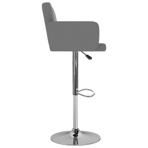 vidaXL Bancos de bar 2 pcs couro artificial cinzento vidaXL Bancos de bar 2 pcs couro artificial cinzento