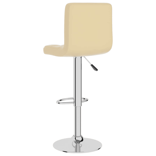 vidaXL Banco de bar couro artificial cor creme vidaXL Banco de bar couro artificial cor creme