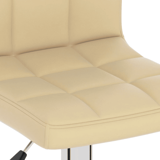 vidaXL Banco de bar couro artificial cor creme vidaXL Banco de bar couro artificial cor creme