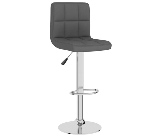 Vidaxl taburete de cocina tela gris oscuro