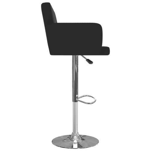 vidaXL Bancos de bar 2 pcs couro artificial preto