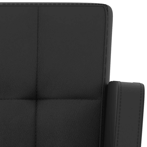 vidaXL Bancos de bar 2 pcs couro artificial preto