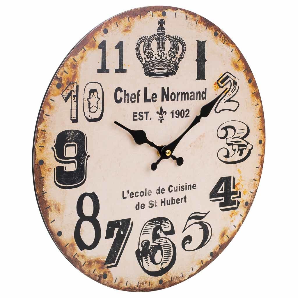 Reloj de pared de madera
