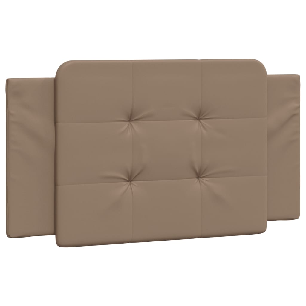 Vidaxl cabecero de cama acolchado zadar cuero sintético capuchino 100 cm