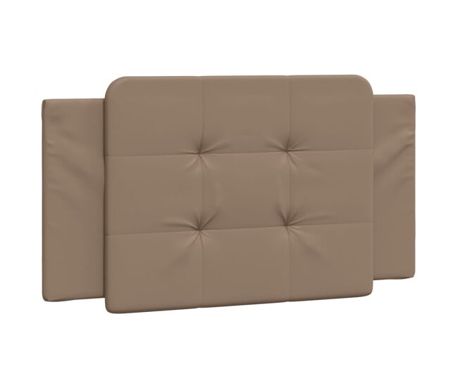 Vidaxl cabecero de cama acolchado zadar cuero sintético capuchino 100 cm