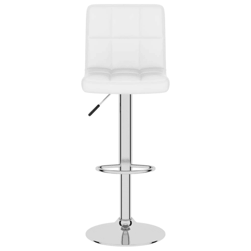 vidaXL Banco de bar couro artificial branco vidaXL Banco de bar couro artificial branco