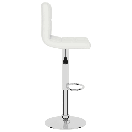 vidaXL Banco de bar couro artificial branco vidaXL Banco de bar couro artificial branco
